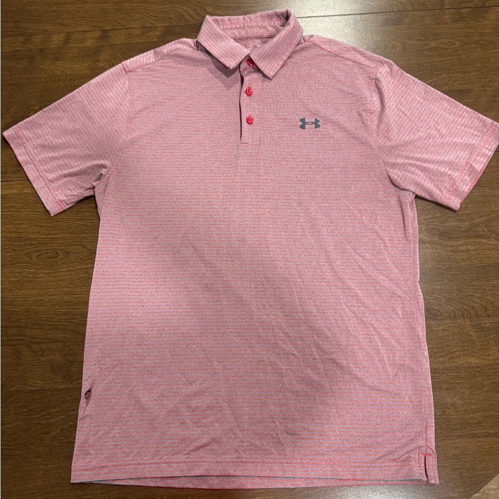Under Armour Men's Polo Shirt in Pink